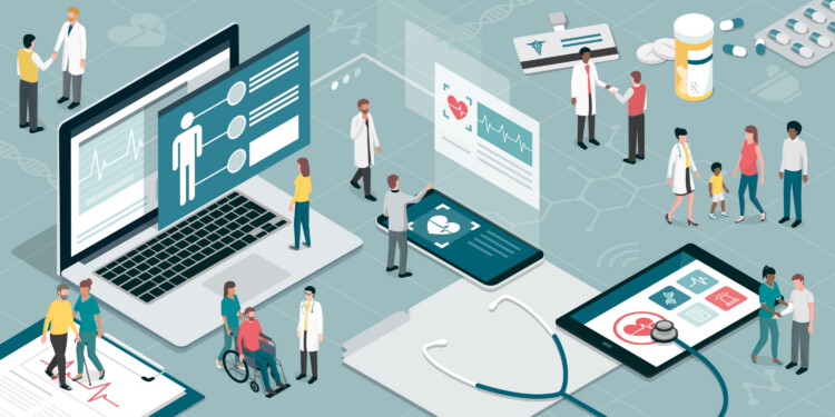 Graphic healthcare technology Adobe Stock 194190212