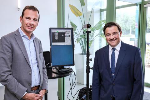 Flanders Make - Dirk Torfs en Wouter Beke voor de infrarood screening setup